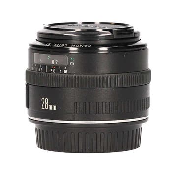 Canon EF 28mm f/2.8 met garantie, Ophalen of Verzenden