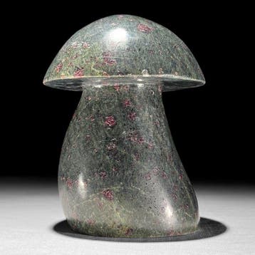 SANS PRIX DE RÉSERVE - Sculpture de champignon en zoïsite