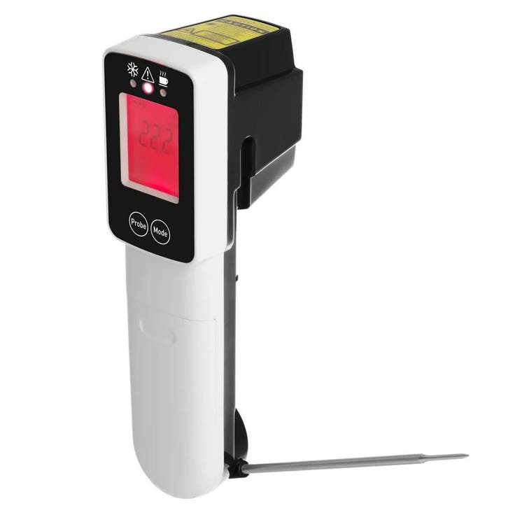Thermometer | Digitaal | Infrarood + Sonde (Inklapbaar) |, Articles professionnels, Horeca | Équipement de cuisine, Envoi