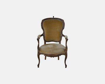 Fauteuil - Bois, Velours - Hauteur : 96 cm