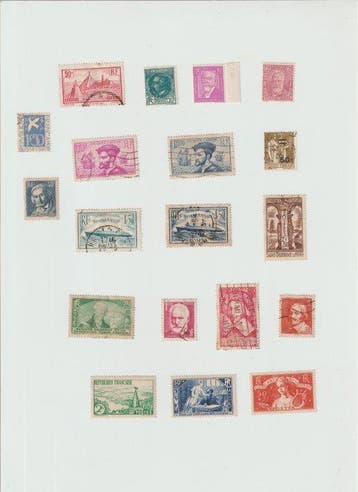 France 1930/1949 - lot de timbres - Yvert&Tellier, Gestempeld