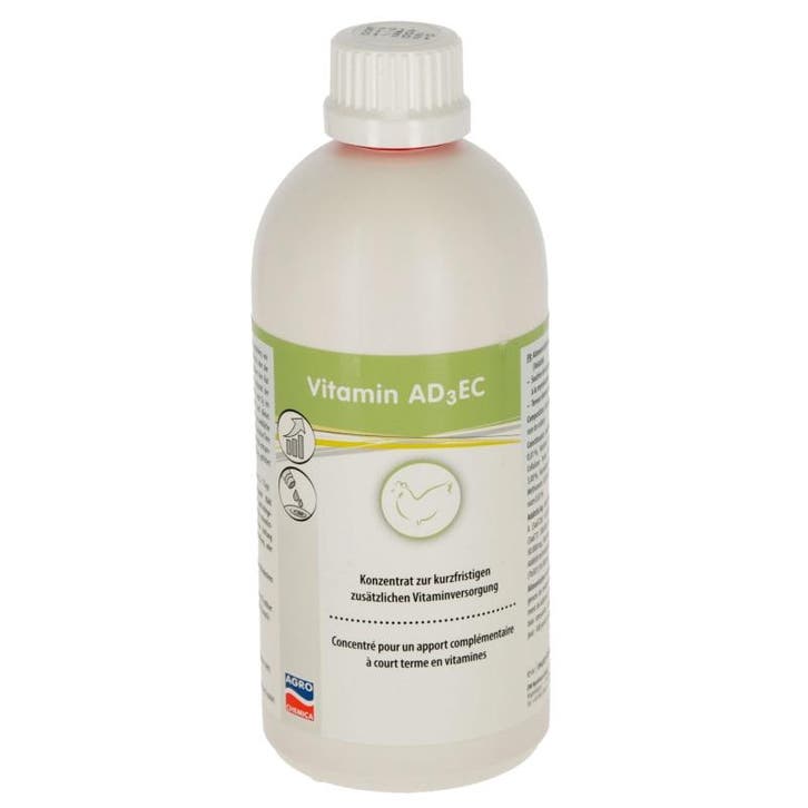 Vitamineconcentr. ad3ec, 500ml - kerbl, Dieren en Toebehoren, Pluimvee | Toebehoren, Nieuw