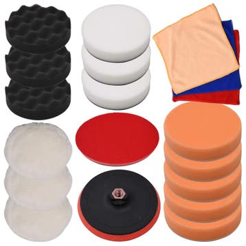 vidaXL 18-delige Polijstpadset 150 mm, Verzenden