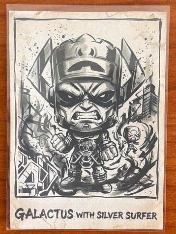 Funko - Funko Pop - Fantastic 4 - Galactus with silver surf