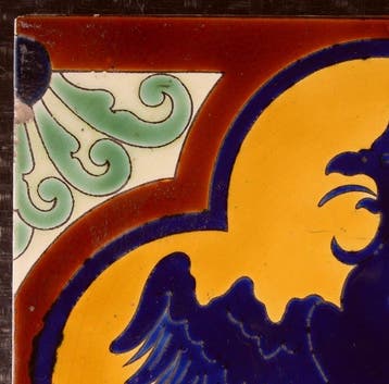 Jugendstil Tegel - Adelaar - Boch Freres, La Louviere - Art, Antiquités & Art