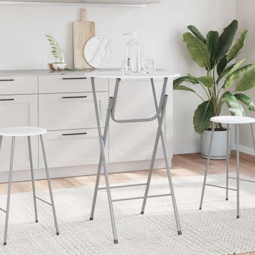 vidaXL Statafels met MDF tafelblad wit 4 st, Verzenden, Nieuw