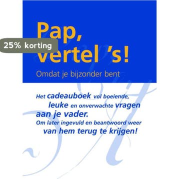 Pap, vertel s! / Vertel ´s serie 9789027416919, Boeken, Verzenden, Gelezen, Eddy van Vliet