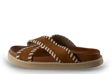 Sub55 Slippers in maat 42 Cognac, Kleding | Dames, Slippers, Overige kleuren, Verzenden, Sub55
