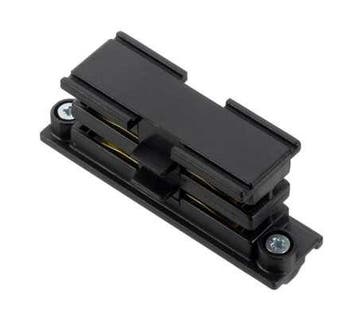 Global 3-Fase-Rail doorverbinder zwart, Verzenden, Nieuw, Metaal