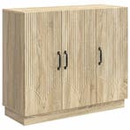 vidaXL Dressoir Sonoma Eiken 89 x 34,5 x 77 cm Bewerkt hout, Huis en Inrichting, Verzenden, Nieuw