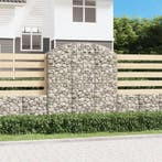 vidaXL Schanskorf gewelfd 150x30x160/180 cm gegalvaniseerd, Tuin en Terras, Verzenden, Nieuw