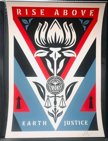 Shepard Fairey (OBEY) (1970) - Rise Above Earth Justice