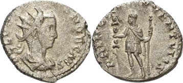 Antoninian 256/257, Kaiserzeit Valerianus Ii 256-258, Verzenden