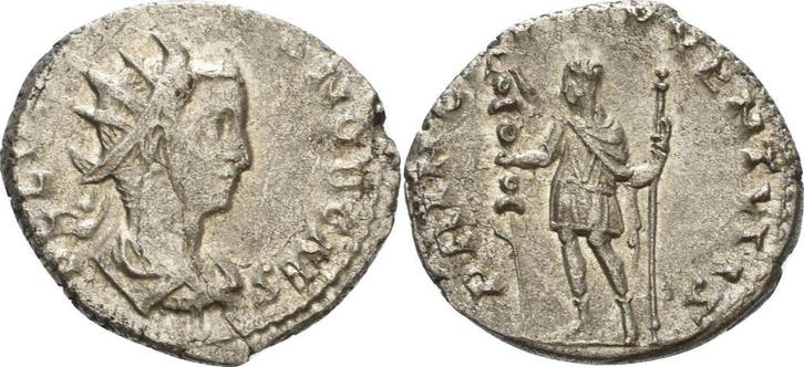 Antoninian 256/257, Kaiserzeit Valerianus Ii 256-258, Timbres & Monnaies, Monnaies & Billets de banque | Collections, Envoi