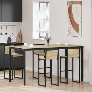 vidaXL Staande Bartafel Bewerkt hout Rechthoekig, Verzenden, Nieuw