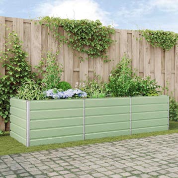 vidaXL Plantenbak Pastelgroen 290 x 100 x 75 cm, Tuin en Terras, Verzenden, Nieuw