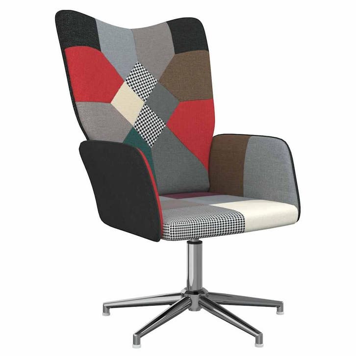 vidaXL Relaxstoel patchwork stof, Maison & Meubles, Fauteuils, Envoi