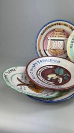 F.lli Solimene - Schotel (10) - geglazuurd keramiek - Lotto, Antiek en Kunst