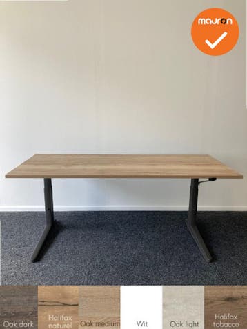 Ahrend Essa Slinger verstelbaar bureau - nieuw blad naar keu, Werkplek, Ophalen of Verzenden, Gebruikt, Bureau