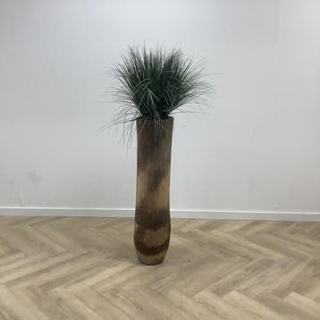 Palmvaas met kunstrietgras, hoogte 175 cm, Huis en Inrichting, Kamerplanten