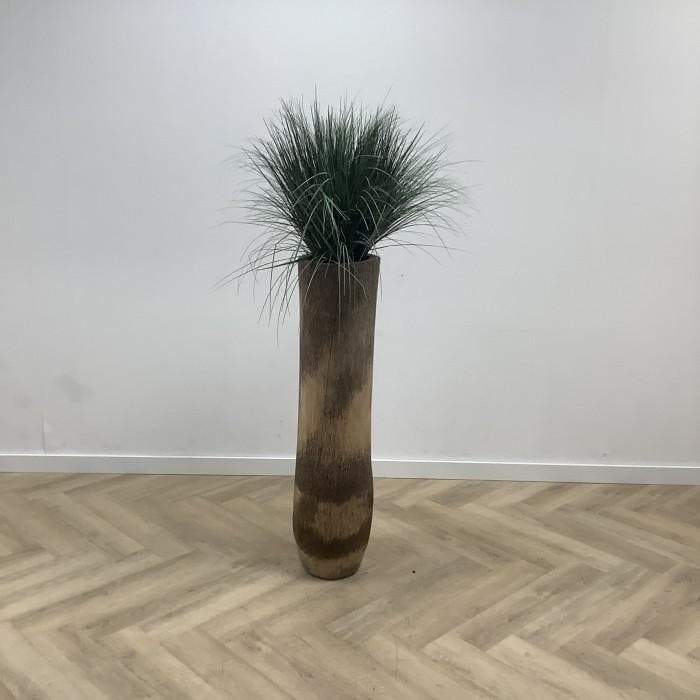 Palmvaas met kunstrietgras, hoogte 175 cm, Huis en Inrichting, Kamerplanten