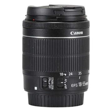 Canon EF-S 18-55mm f/3.5-5.6 IS STM met garantie, Ophalen of Verzenden, Gebruikt