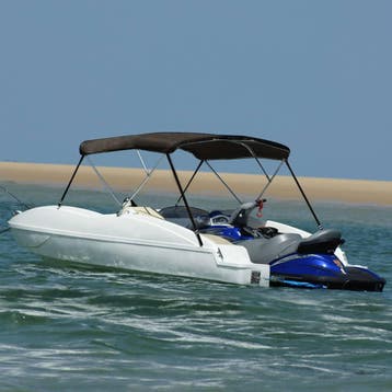 vidaXL Biminitop 3 bogen 183x160x137 cm zwart, Watersport en Boten, Verzenden, Nieuw