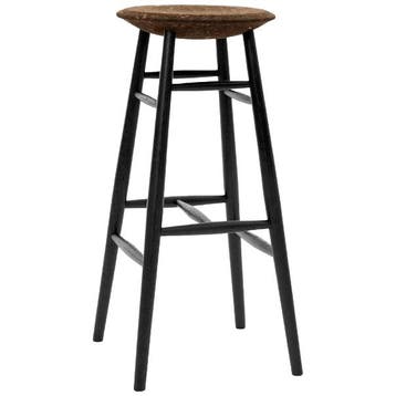 HEM Drifted Barkruk Donker Kurk / Zwart - Ongebruikt, Huis en Inrichting, Barkrukken, Verzenden, Zo goed als nieuw, Metaal, 60 tot 90 cm