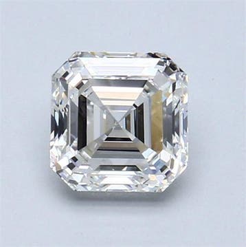 1 pcs Diamant (Natuurlijk) - 1.00 ct - Carré - E - VVS2 -, Nieuw