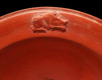Oud-Romeins Keramiek - Bord en sigillata met gestempelde