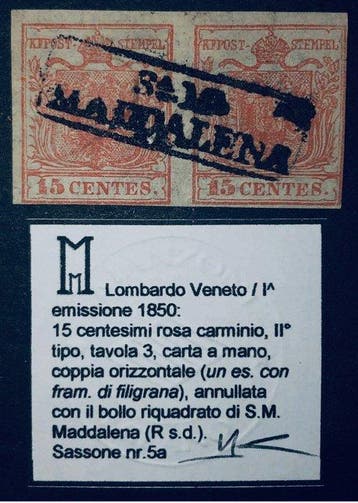 Anciens États italiens - Lombardie-Vénétie 1850/1858 -