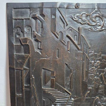 Reliëf, Sacra Famiglia in Egitto da Albrecht Dürer -, Antiek en Kunst