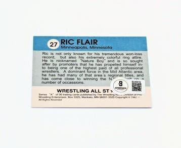 Pro Wrestling Ric Flair Signed Trading Card - Beckett