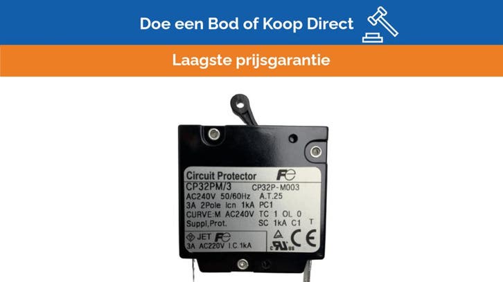 Bieden: Furuno VDR Marine Circuit Protector 3A 2-Pole 240V, Watersport en Boten, Bootonderdelen, Ophalen of Verzenden