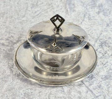 WMF / Geislingen - Zuckerdose - Pot - Laiton argenté