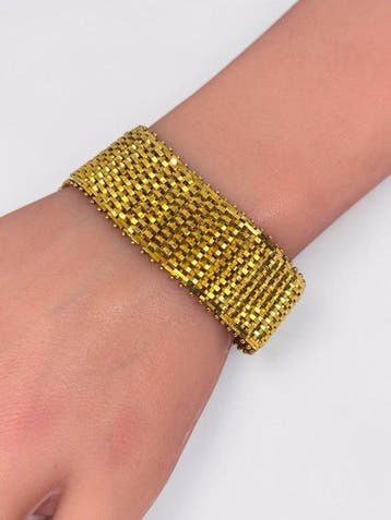 Zonder minimumprijs - Armband - 18 karaat Zilver, Geel goud,, Nieuw