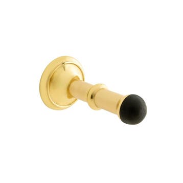 Klassieke deurstopper messing gelakt - muurbescherming -..., Ophalen of Verzenden, Overige typen