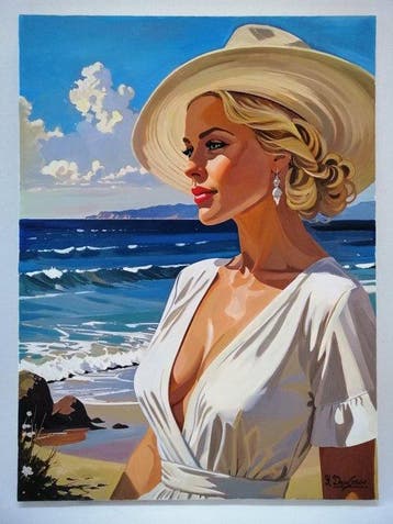Yuri Denissov - Elegant lady on the Shore