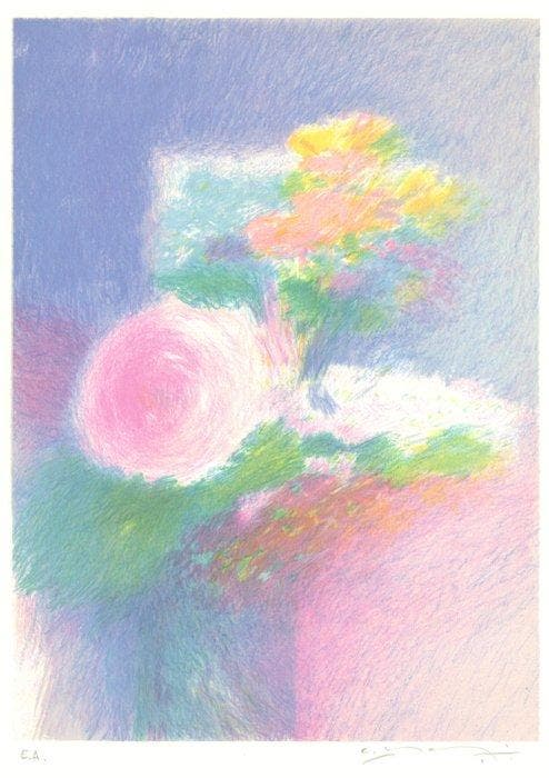 Claude Manoukian (1936) - Bouquet de fleurs, Antiek en Kunst, Antiek | Overige Antiek