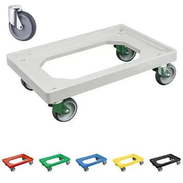Transportroller, krattenkar, dolly, rollenplateau, kunststof, Verzenden