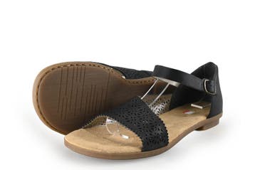 Rieker Sandalen in maat 42 Zwart, Kleding | Dames, Verzenden, Zwart, Sandalen of Muiltjes, Zo goed als nieuw