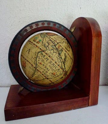 Boekensteunen (2) - Vintage - Hout, Metaal - Italiaans Old, Antiek en Kunst