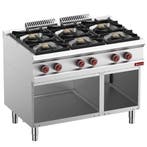 Fornuis | OPTIMA 700 | Gas | 6 Branders (6x 7kW) | Waakvlam, Verzenden, Nieuw in verpakking