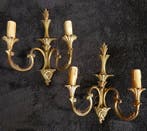 Wandkandelaar (2) - Brons, Antiek en Kunst