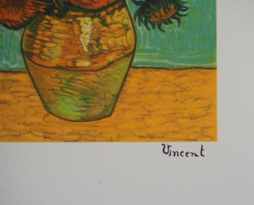 Vincent Van Gogh (1853-1890) - Les Tournesols, Antiek en Kunst