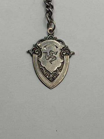 Catene Albert con fob Vittoriana in argento 925 sterling