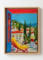 E. García - Un pueblo del sur XL (no reserve), Antiek en Kunst