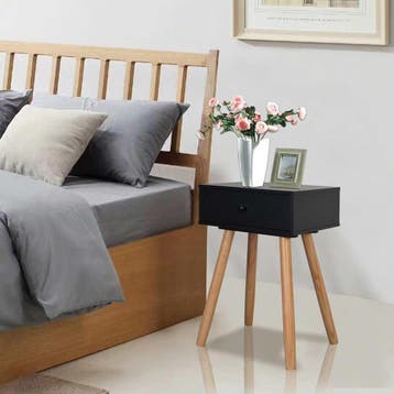 vidaXL Nachtkastjes 2 st 40x30x61 cm massief grenenhout, Huis en Inrichting, Slaapkamer | Nachtkastjes, Verzenden, Nieuw