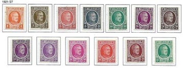 België 1921/1927 - Albert I type Houyoux en Montenez (