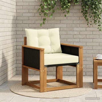 vidaXL Buiten Midden Sofa Massief Acacia Hout Naturel, Verzenden, Nieuw